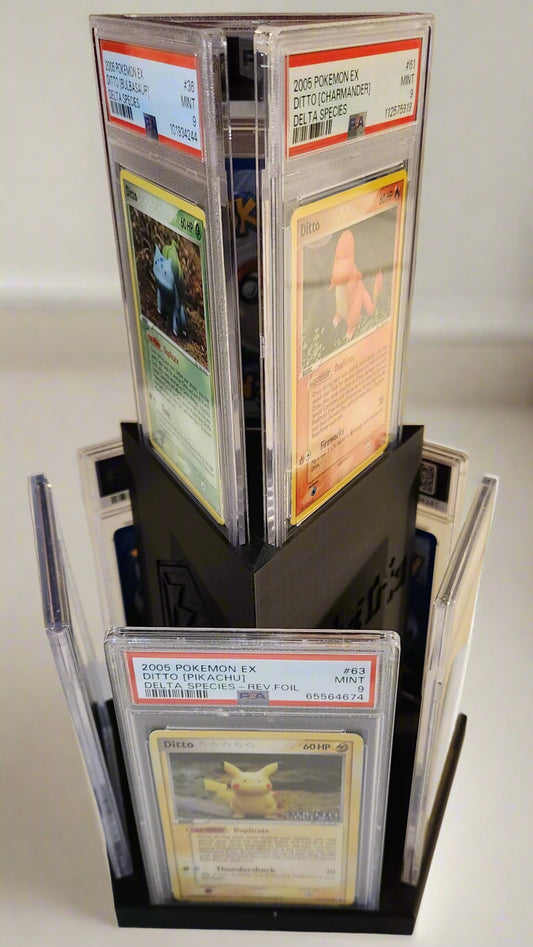 PenteTria – 3D Printed Multi-Tier Slab Holder (Holds 8 Cards)